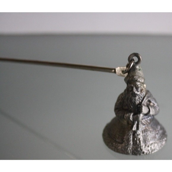Old World santa 10 Inch Pewter Candle Snuffer Candle Extinguisher Candle Douter - Picture 1 of 7